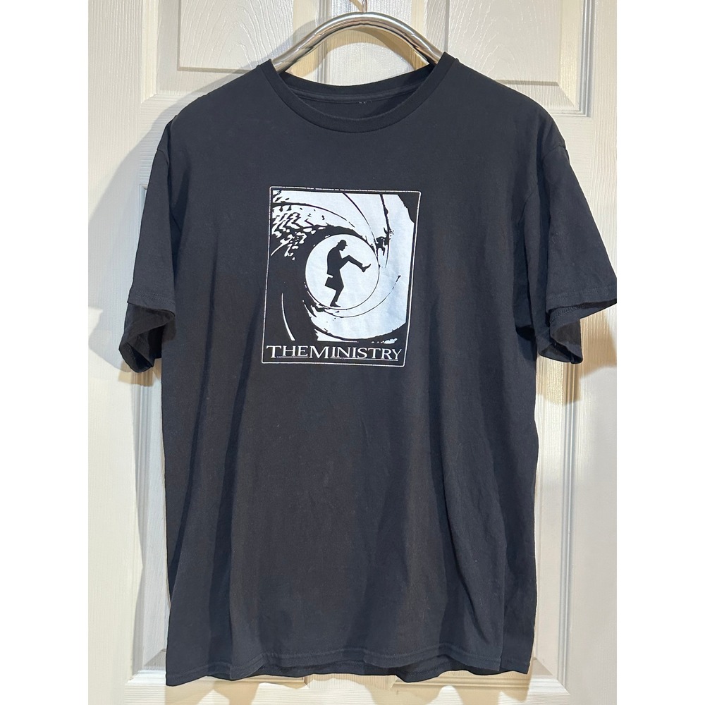 Monty Python Ministry‎ of Silly Walks James Bond 007 Parody T-Shirt Black Mens L
